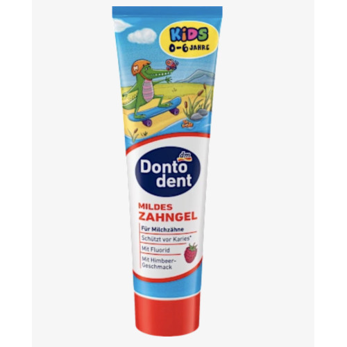 Дитяча зубна паста-гель Dontodent Mildes Zahngel Kids 0–6 років, 100 мл